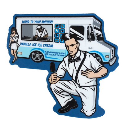 Vanilla Ice Ice cream Truck Die Cut Sticker (2170)