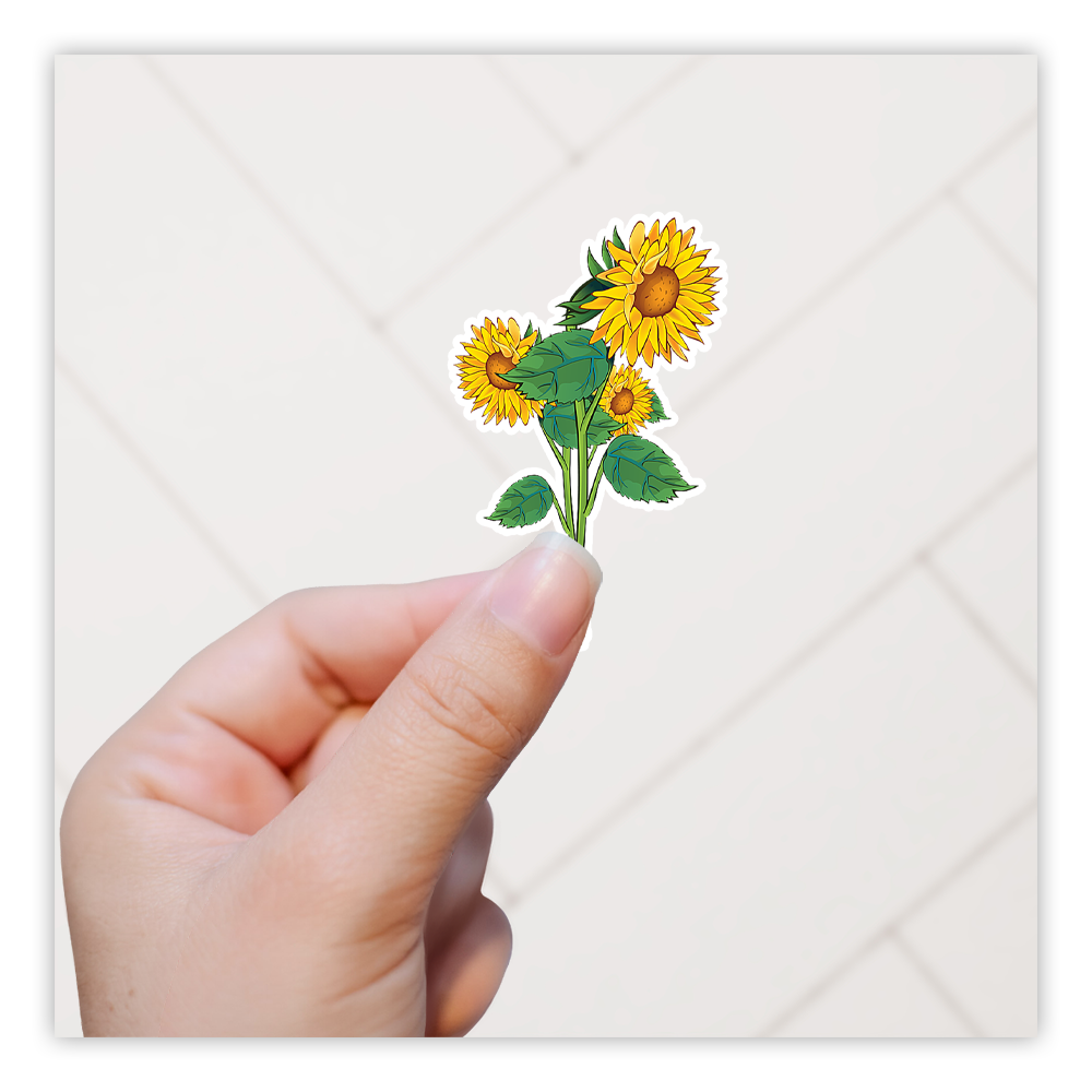 Sunflowers Die Cut Sticker (2175)