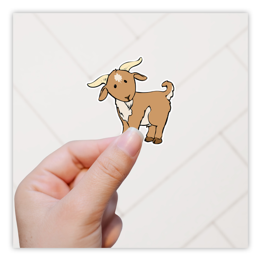 Cartoon Goat Die Cut Sticker (2180)