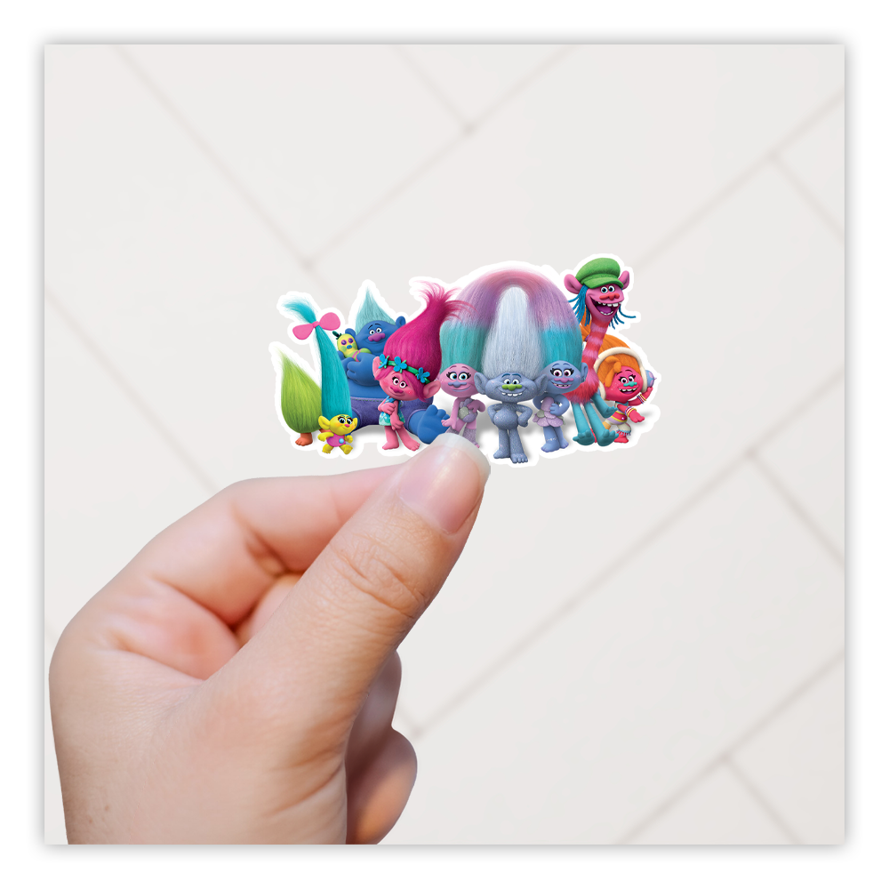 Trolls Movie Die Cut Sticker (2188)