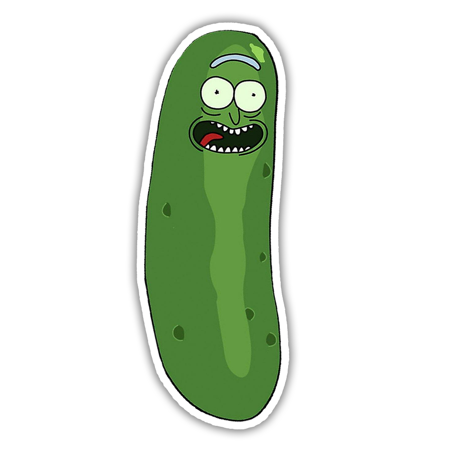 Rick and Morty Pickle Rick Die Cut Sticker (22)