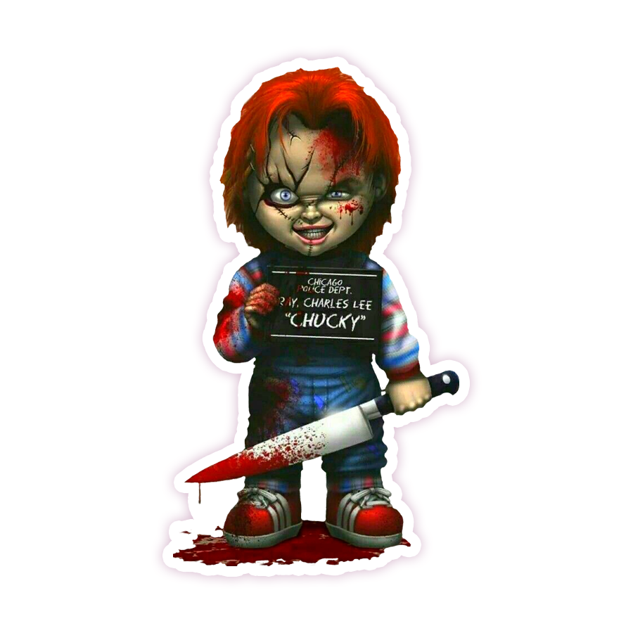 Child's Play Chucky Die Cut Sticker (221)