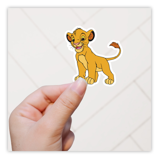 The Lion King Young Simba Die Cut Sticker (2211)