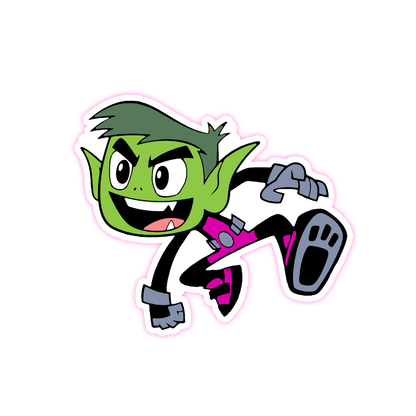 Teen Titans Beast Boy Die Cut Sticker (2216)