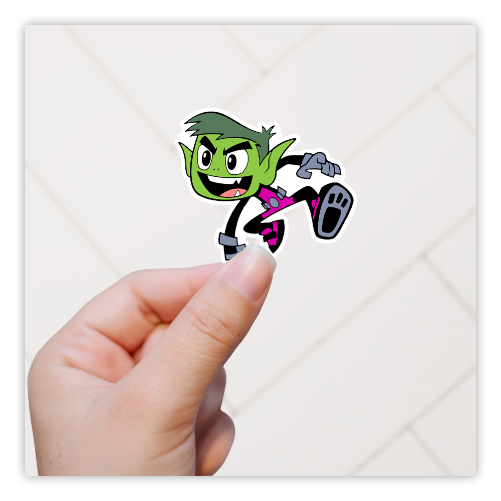 Teen Titans Beast Boy Die Cut Sticker (2216)