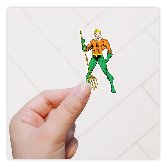 Aquaman Super Friends Die Cut Sticker (2222)