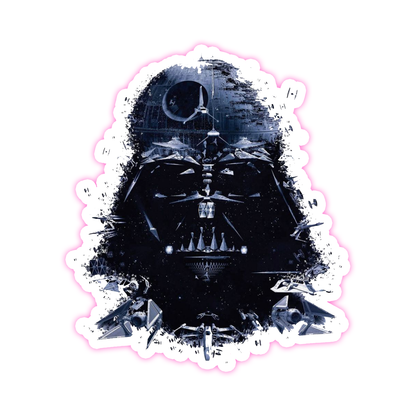 Star Wars Darth Vader Helmet Die Cut Sticker (2226)