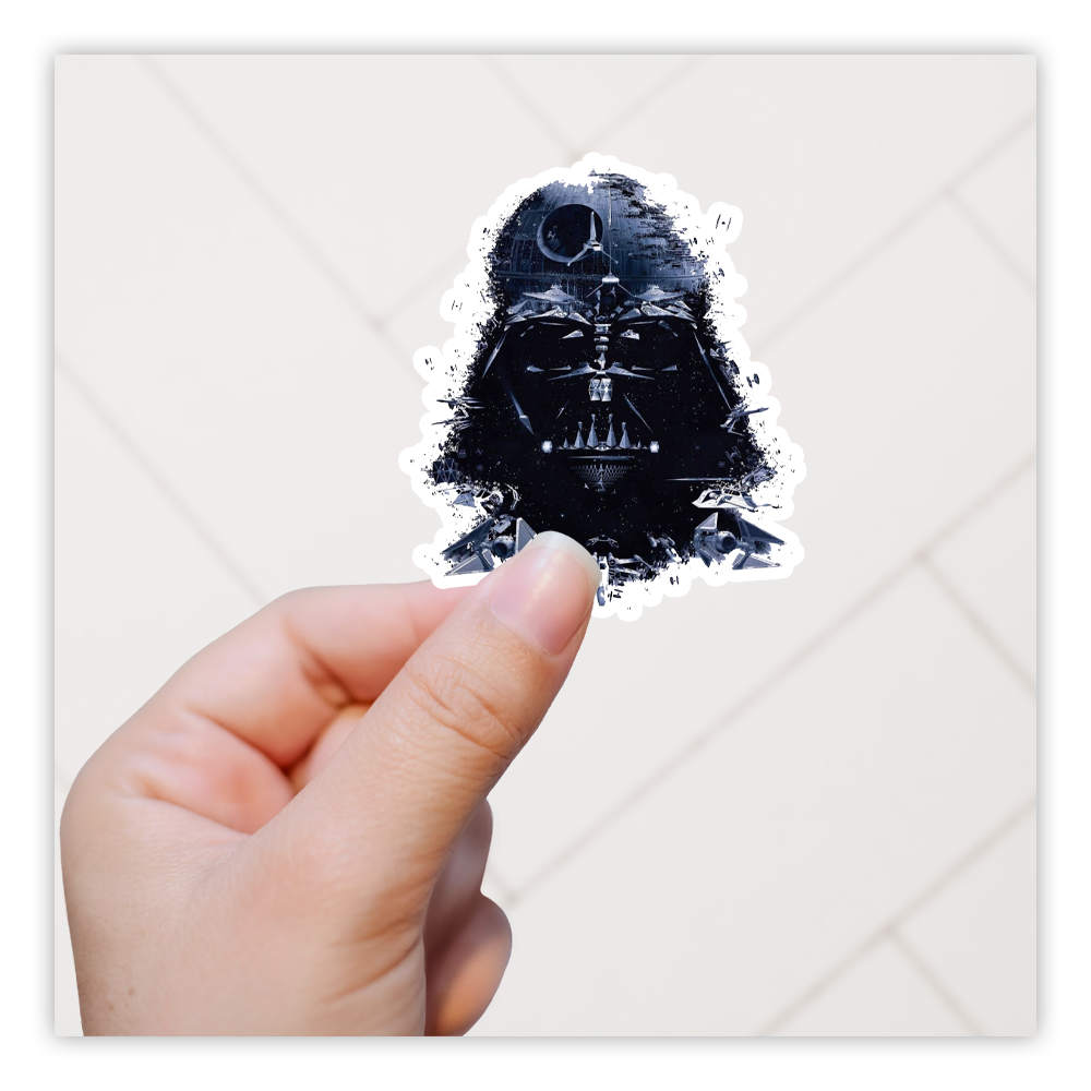 Star Wars Darth Vader Helmet Die Cut Sticker (2226)