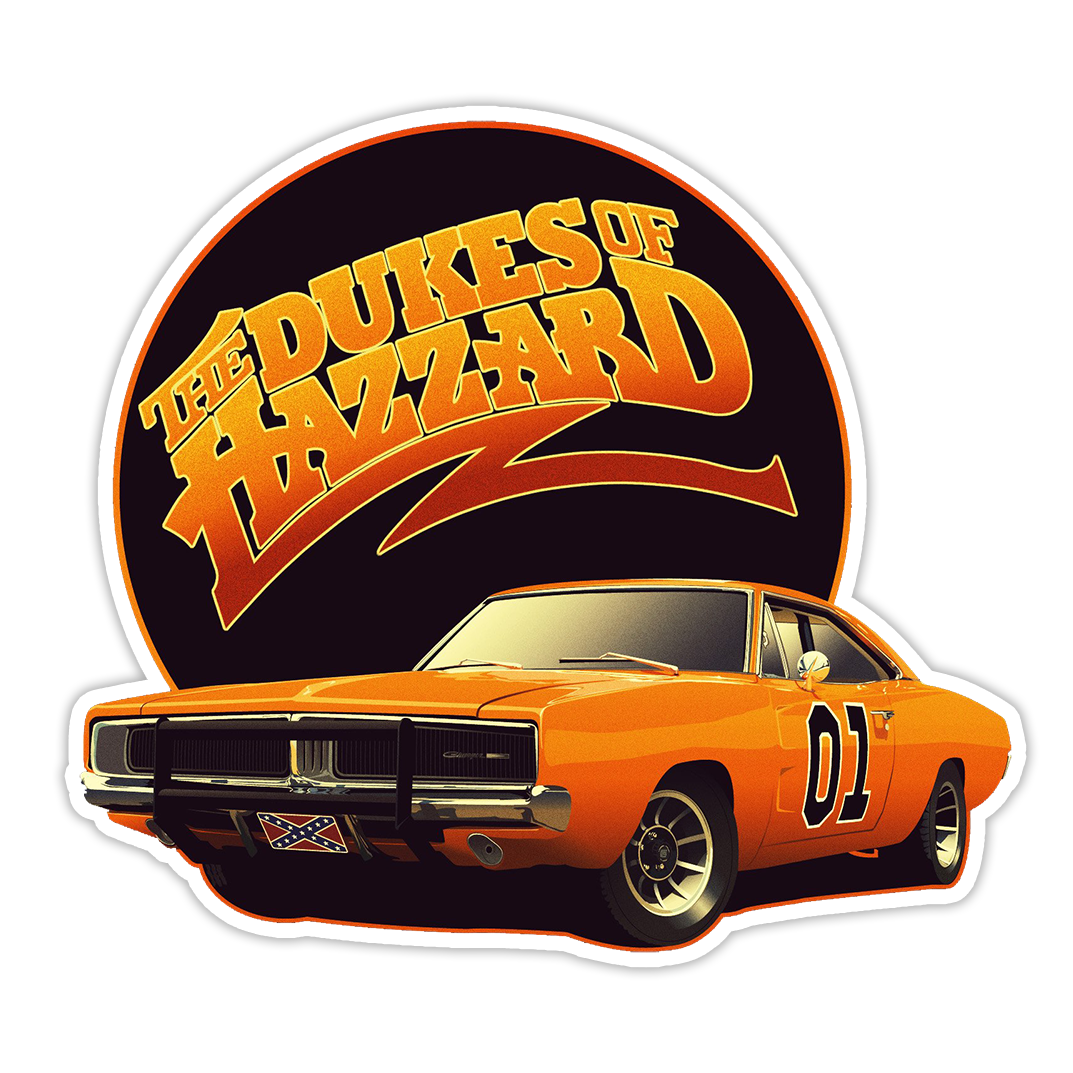 Dukes Of Hazzard General Lee Die Cut Sticker (2237)