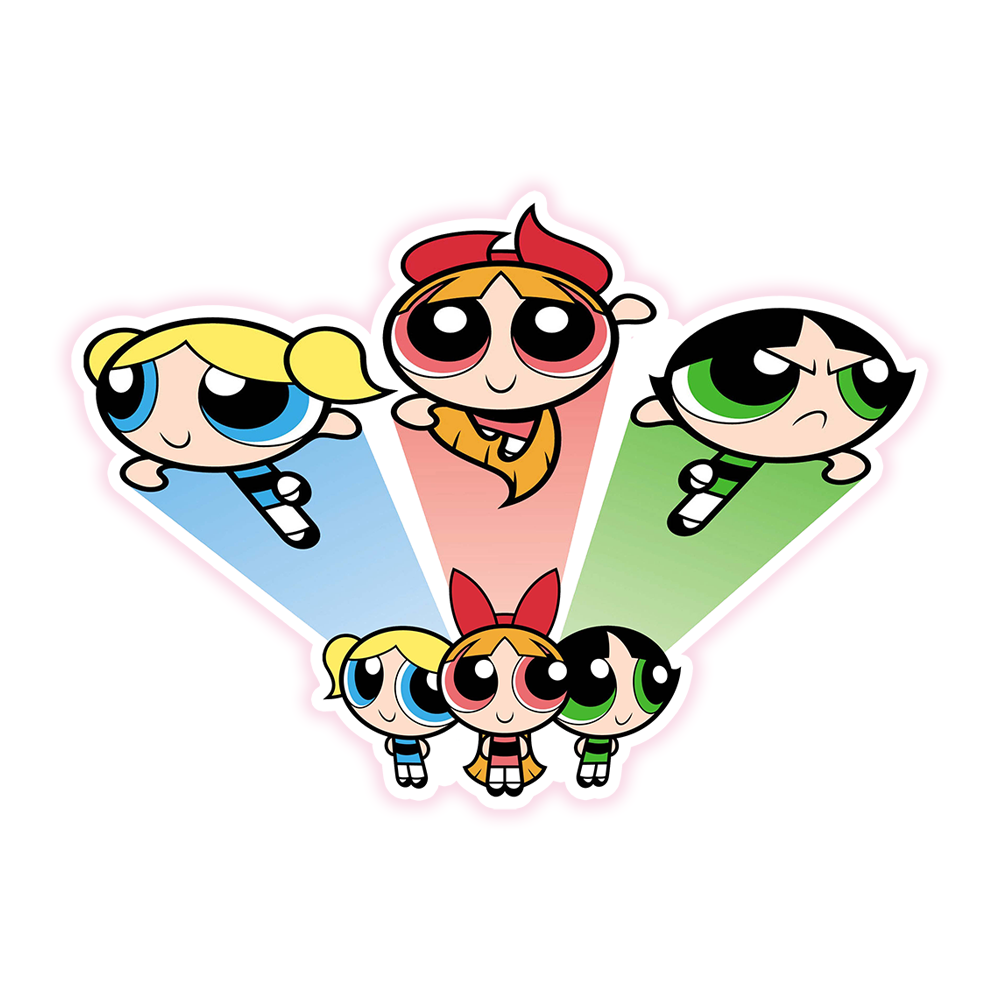 Power Puff Girls Die Cut Sticker (2256)