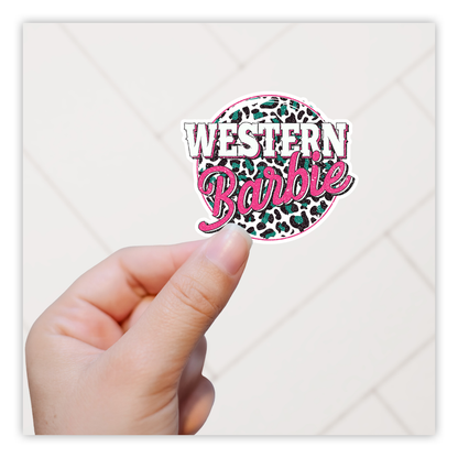 Western Barbie Die Cut Sticker (2286)