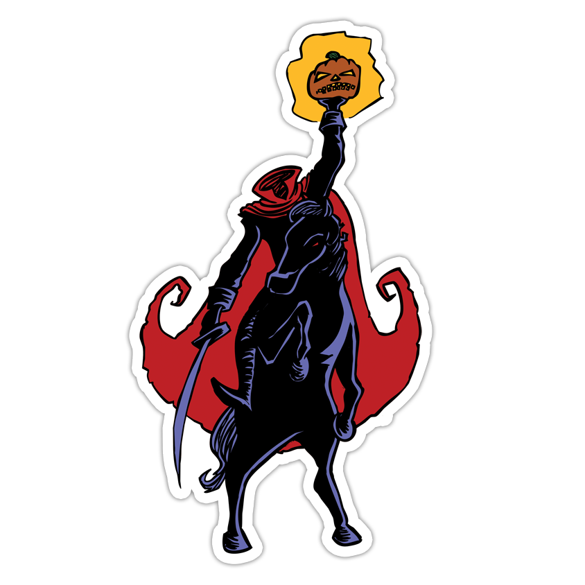 Disney Sleepy Hollow Headless Horseman Die Cut Sticker (2325)