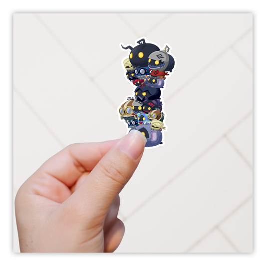 Kingdom Hearts Stack of Heartless Die Cut Sticker