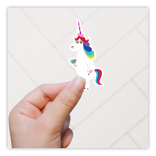 Pixar Inside Out Rainbow Unicorn Die Cut Sticker (2330)