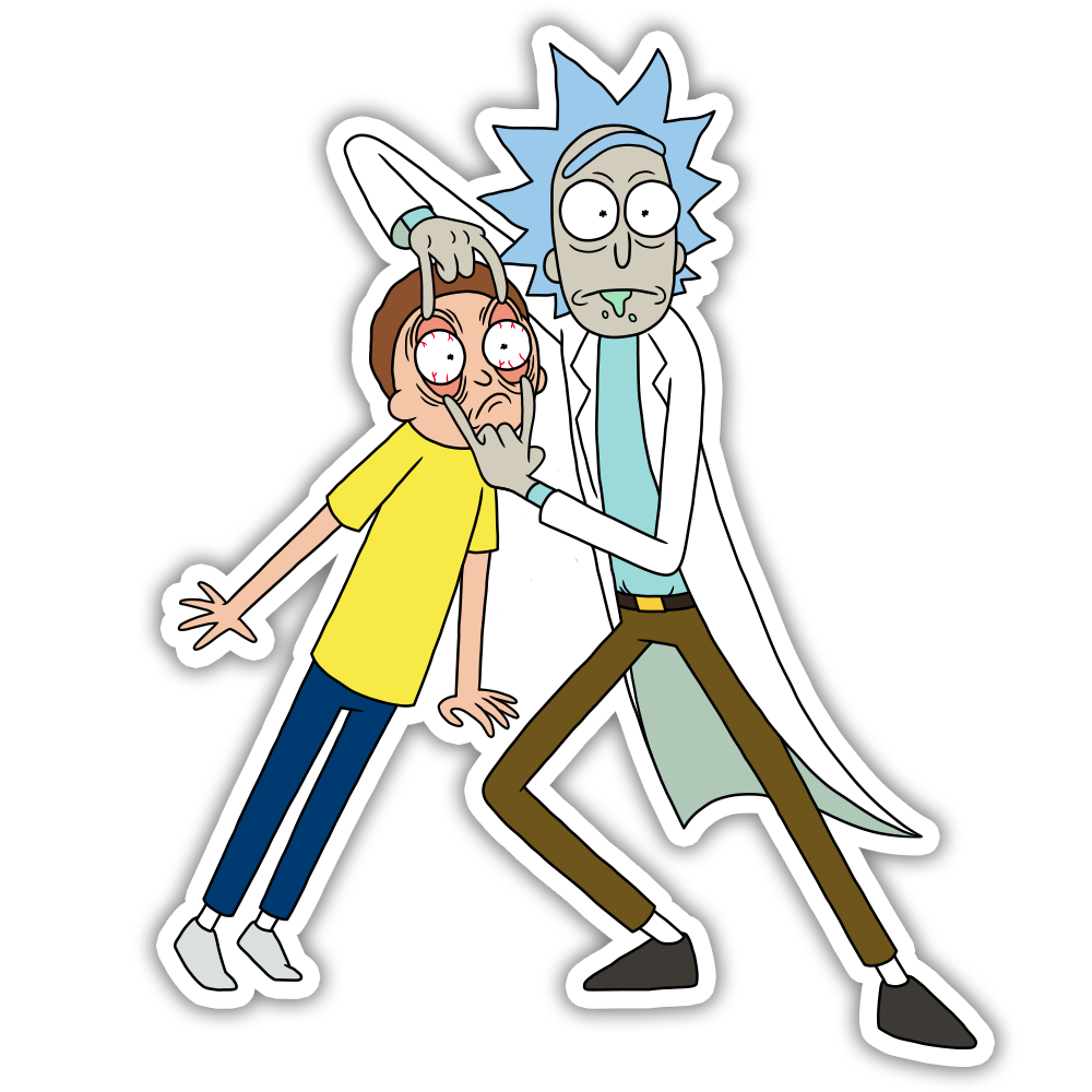 Rick and Morty Die Cut Sticker