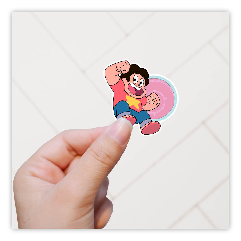 Steven Universe with Shield Die Cut Sticker (2359)
