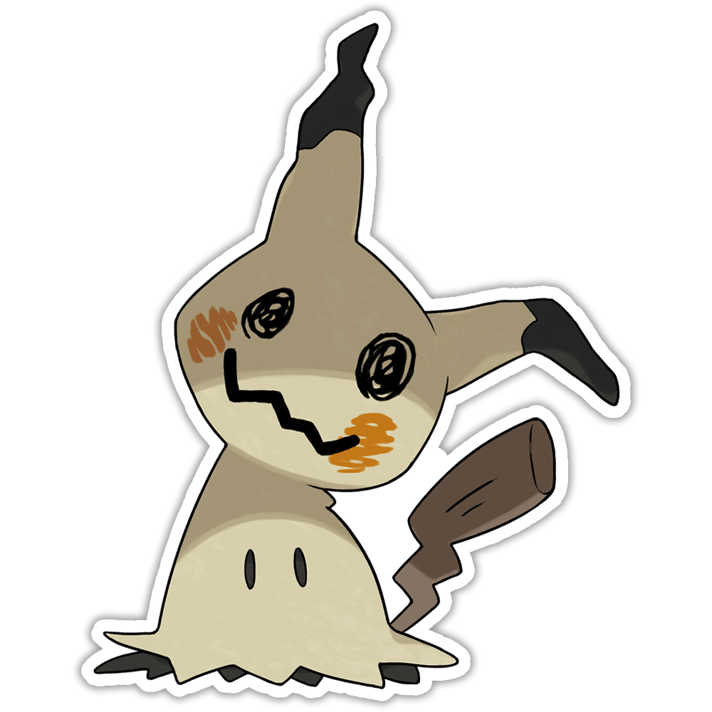 Pokemon Mimikyu Die Cut Sticker (2388)