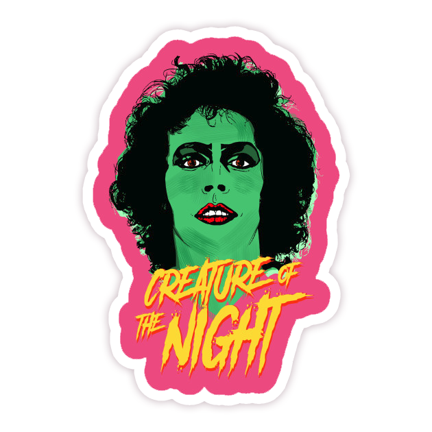 Rocky Horror Picture Show RHPS Dr Frank N Furter Creature Of The Night Die Cut Sticker (241)