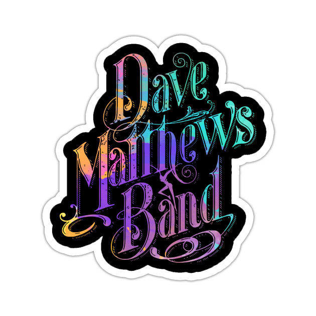 Kleurvolle Dave Matthew's Band Die Cut-plakker (2412)