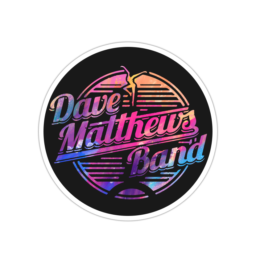 Kleurvolle Dave Matthew's Band Die Cut-plakker (2413)