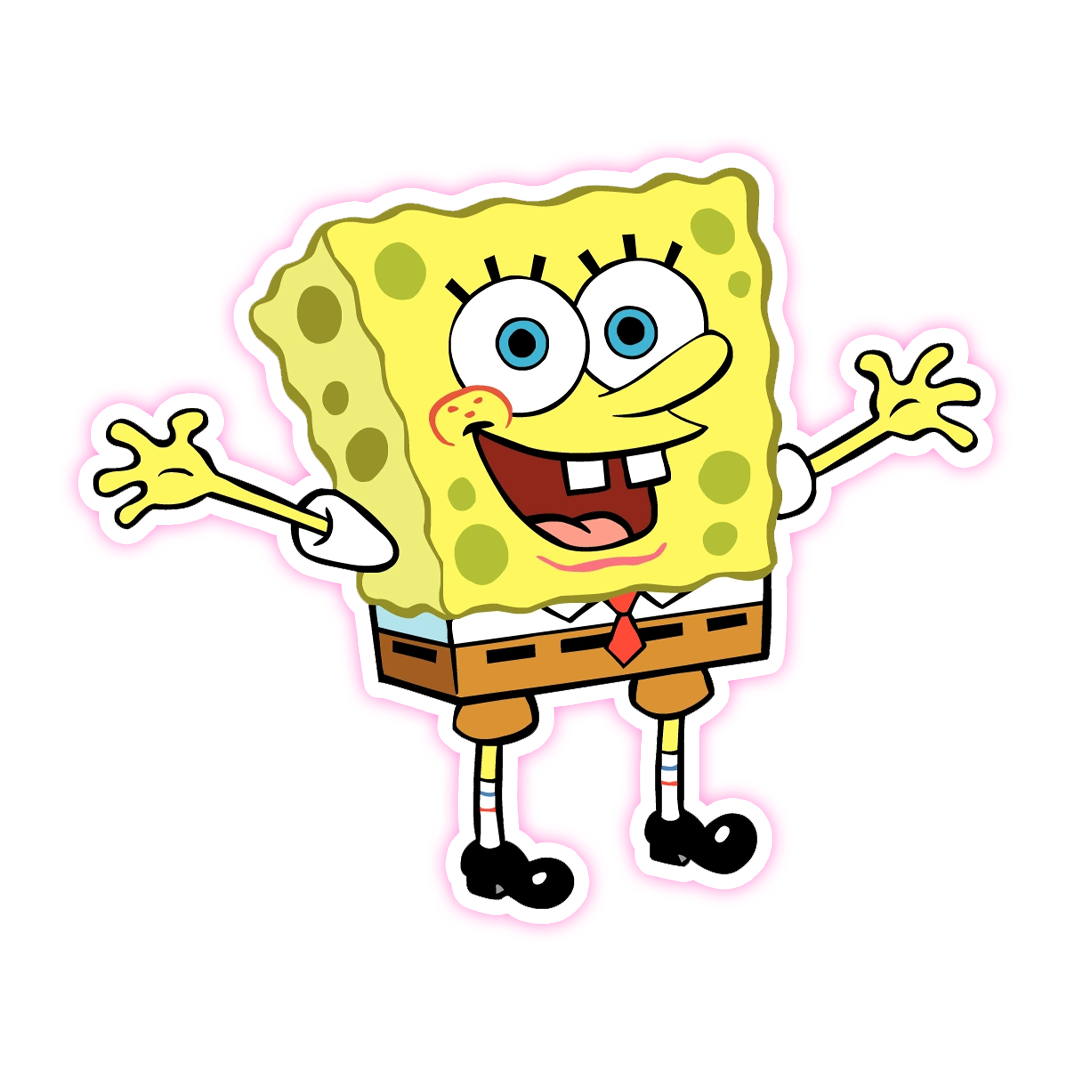 SpongeBob SquarePants Die Cut Sticker (2436)