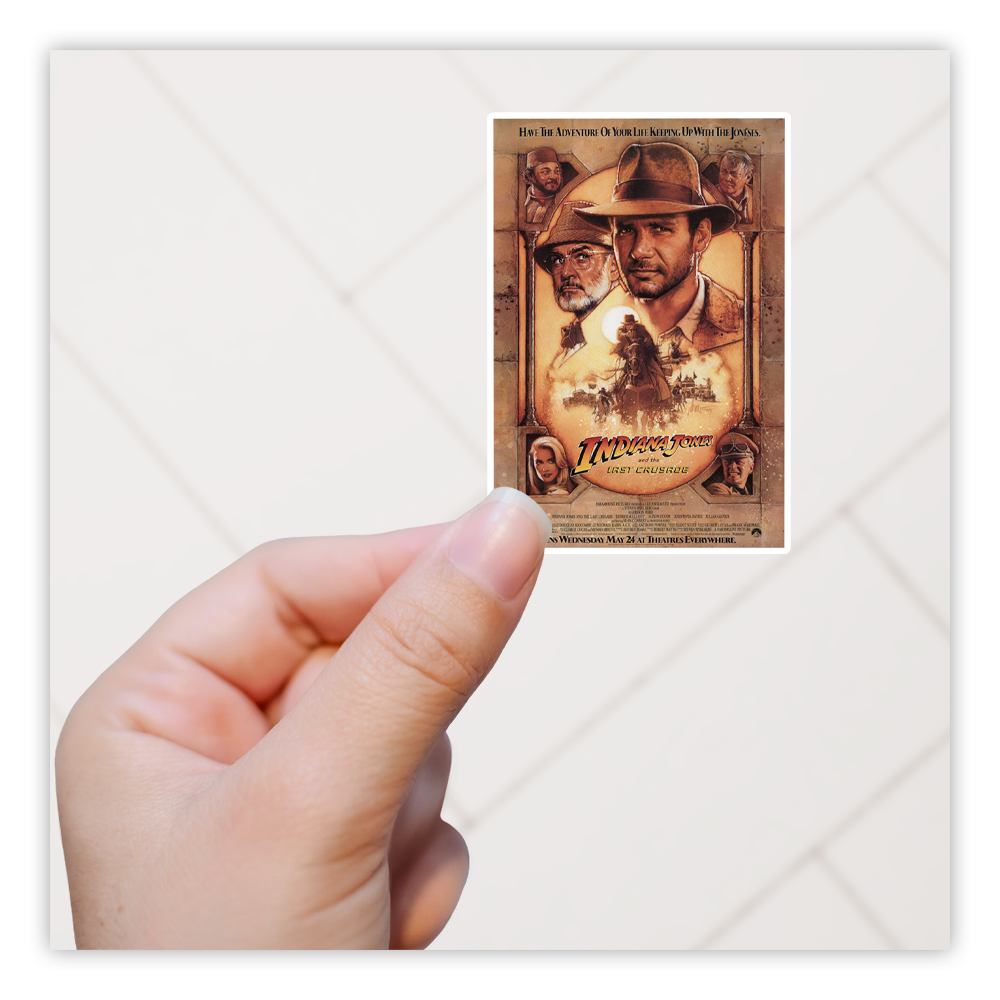 Indiana Jones The Last Crusade Plakkaat Die Cut Sticker (2483)