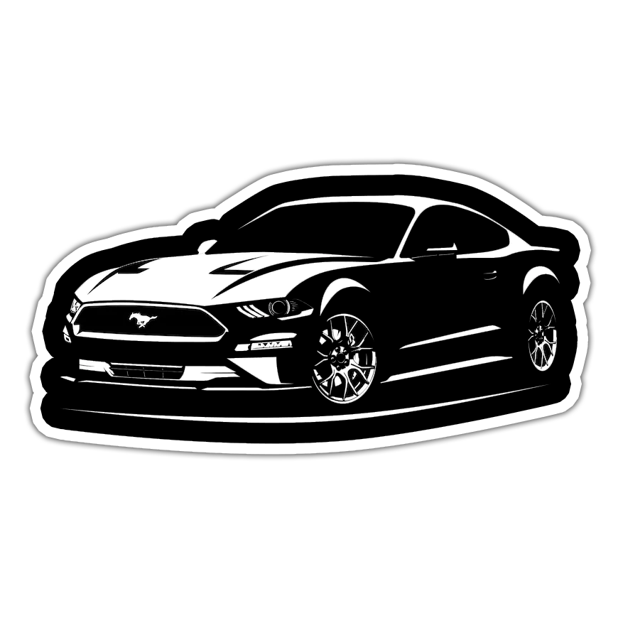 5.0 Ford Mustang Die Cut Sticker (2484)