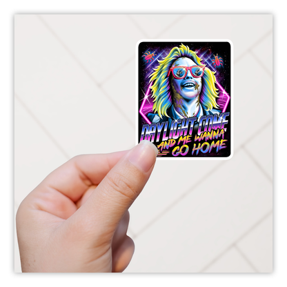 Retro Beetlejuice Die Cut-plakker (263)