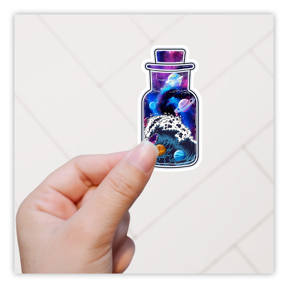 The Universe In A Jar Die Cut Sticker (2660)