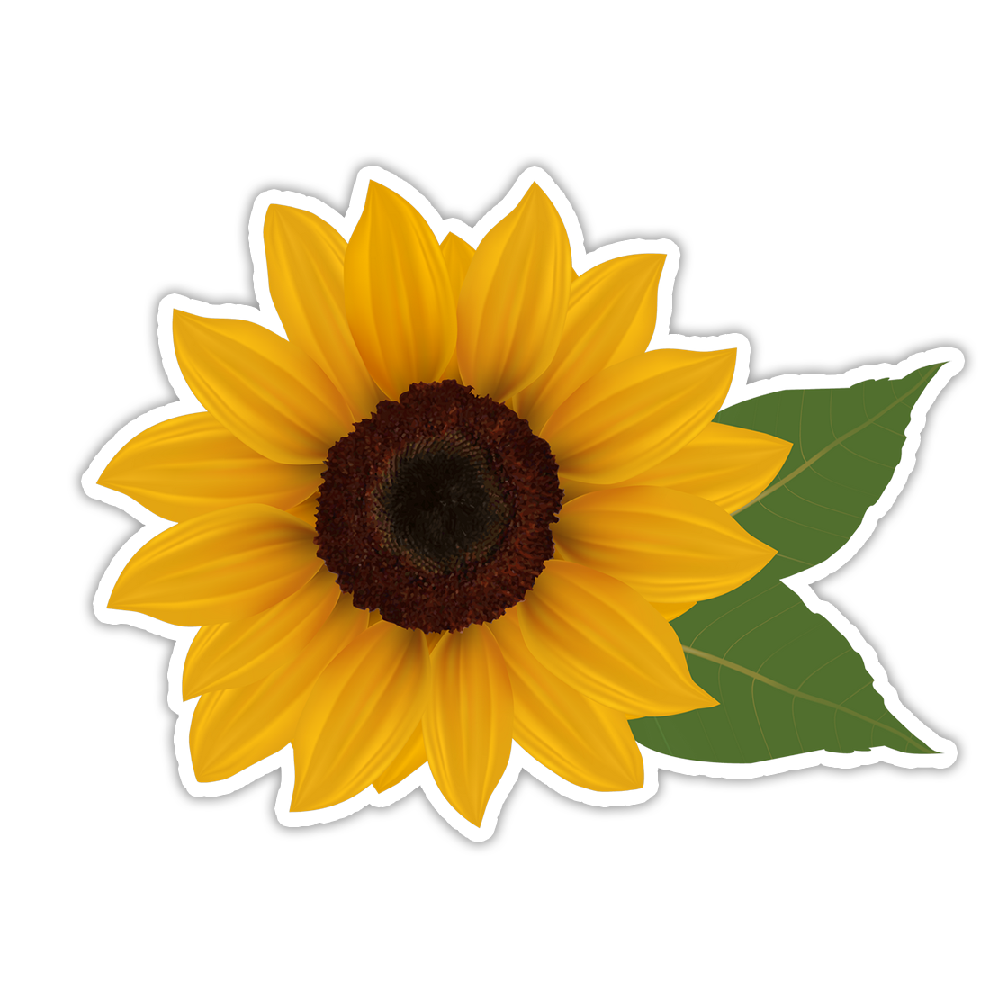 Sunflower Die Cut Sticker (2663)