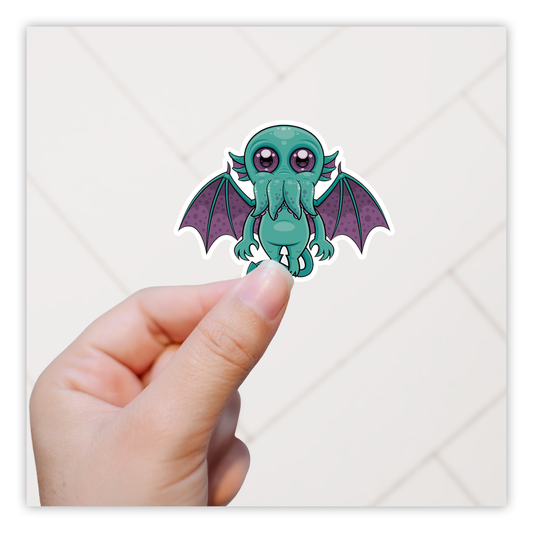 Cthulhu Cartoon Die Cut Sticker (2725)