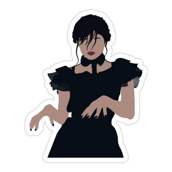 Wednesday Addams Dancing Die Cut Sticker (2731)