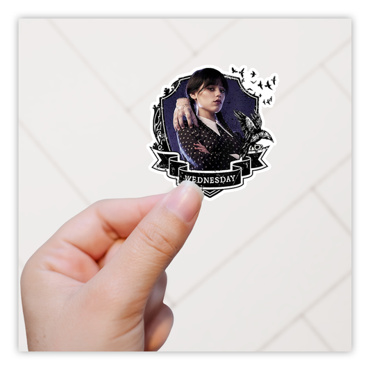 Wednesday Addams Thing Die Cut Sticker (2734)