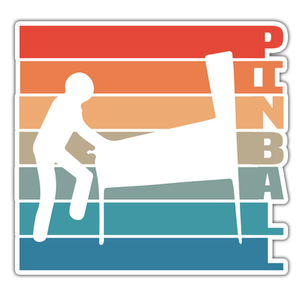 Pinball Player Die Cut Sticker (2764)