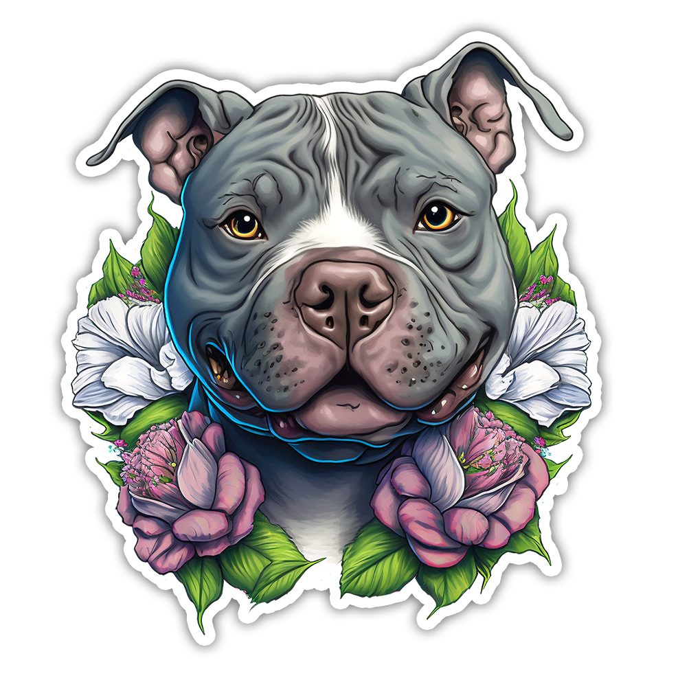 American Pitbull Pittie Die Cut Sticker (2772)