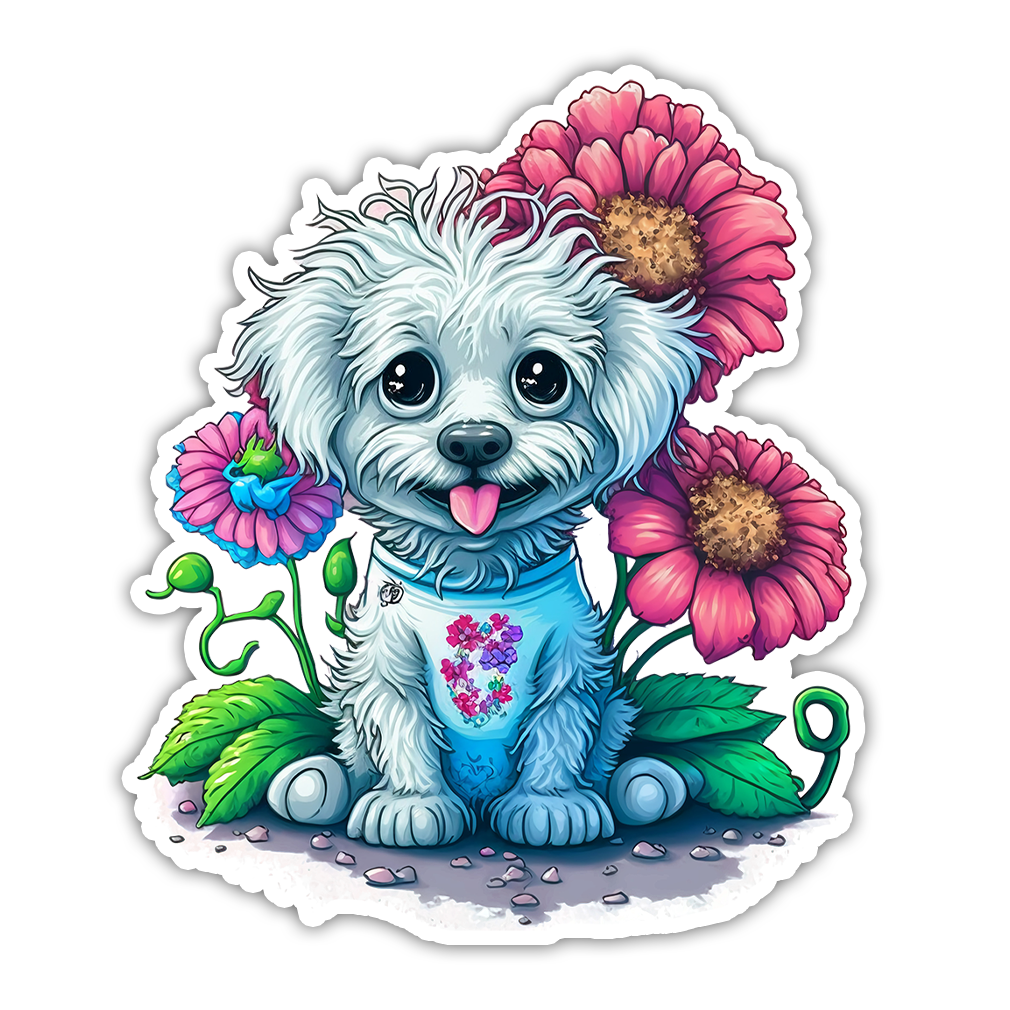 French Poodle Die Cut Sticker (2776)