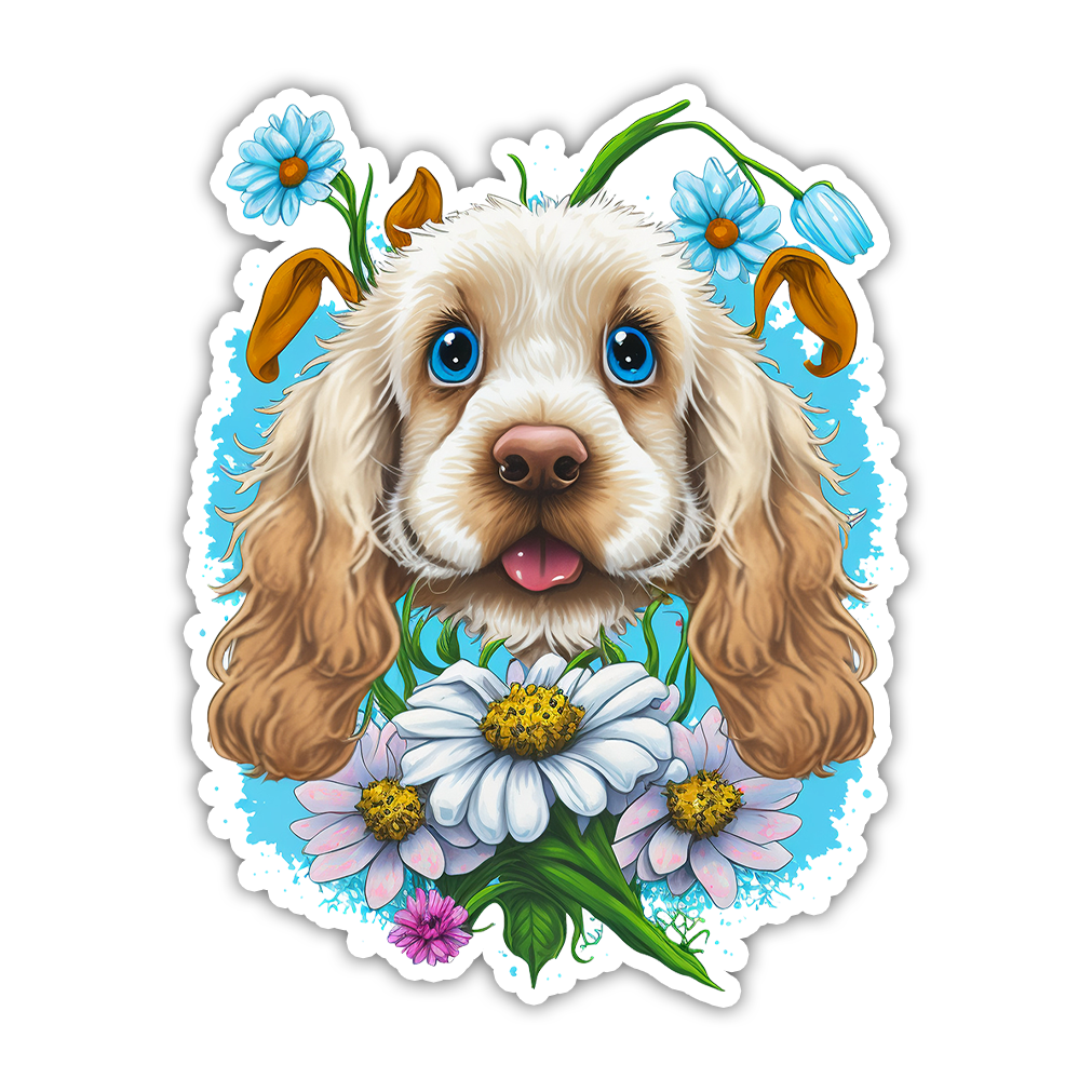 Cocker Spaniel Die Cut Sticker (2777)