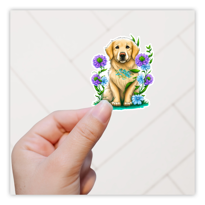 Golden Retriever Die Cut Sticker (2778)