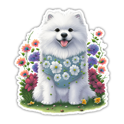 Alaskan Malamute Samoyed Die Cut Sticker (2780)