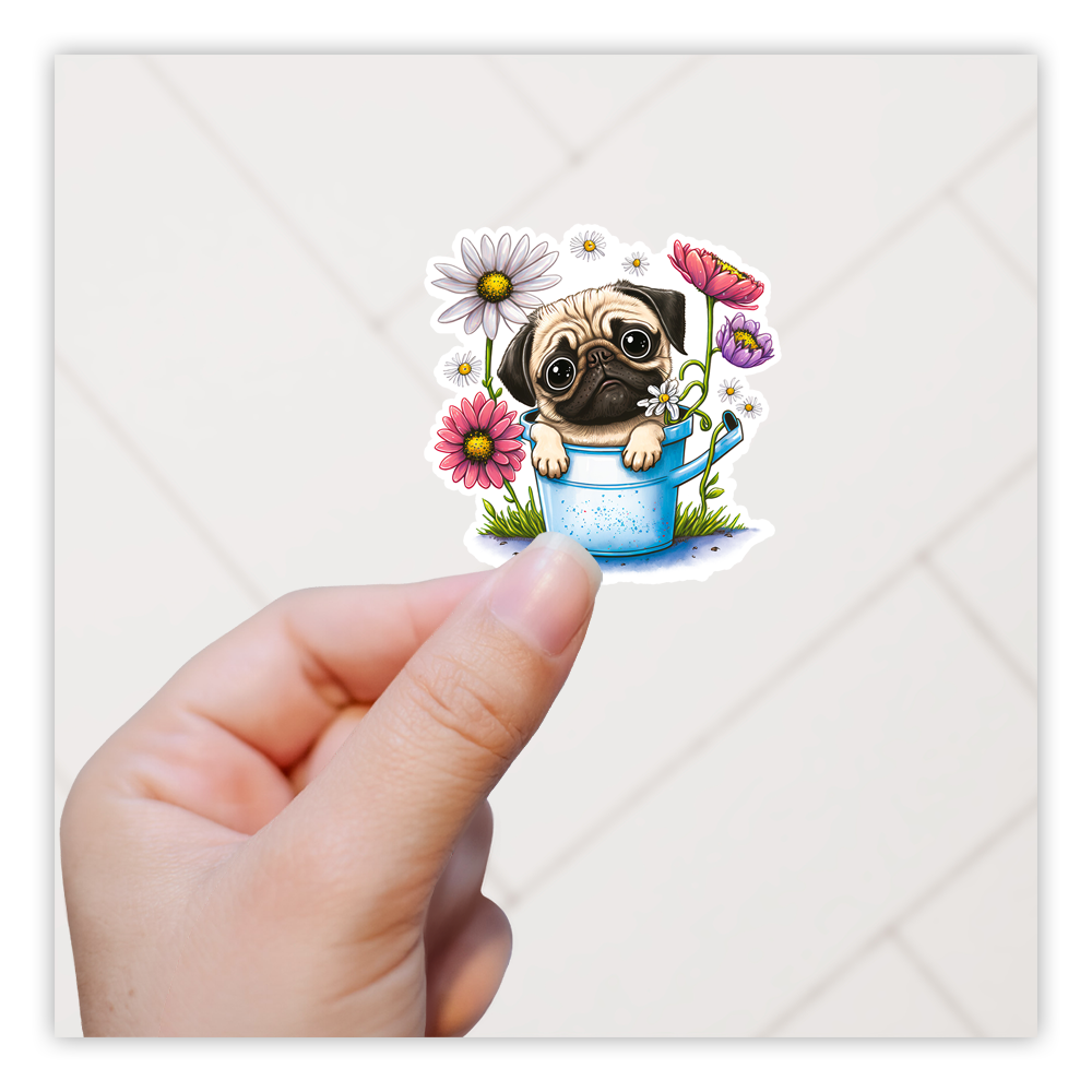 Pug Die Cut Sticker (2781)