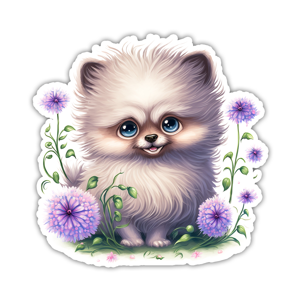 Pomeranian Die Cut Sticker (2783)