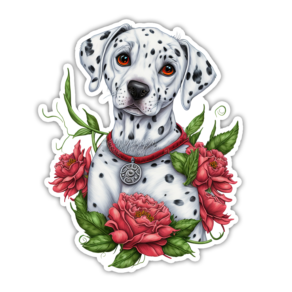 Dalmatian Die Cut Sticker (2786)