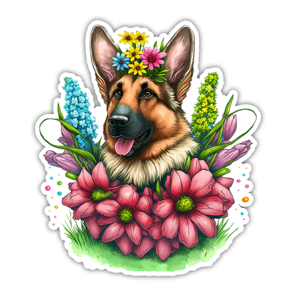 German Sheppard Die Cut Sticker (2788)