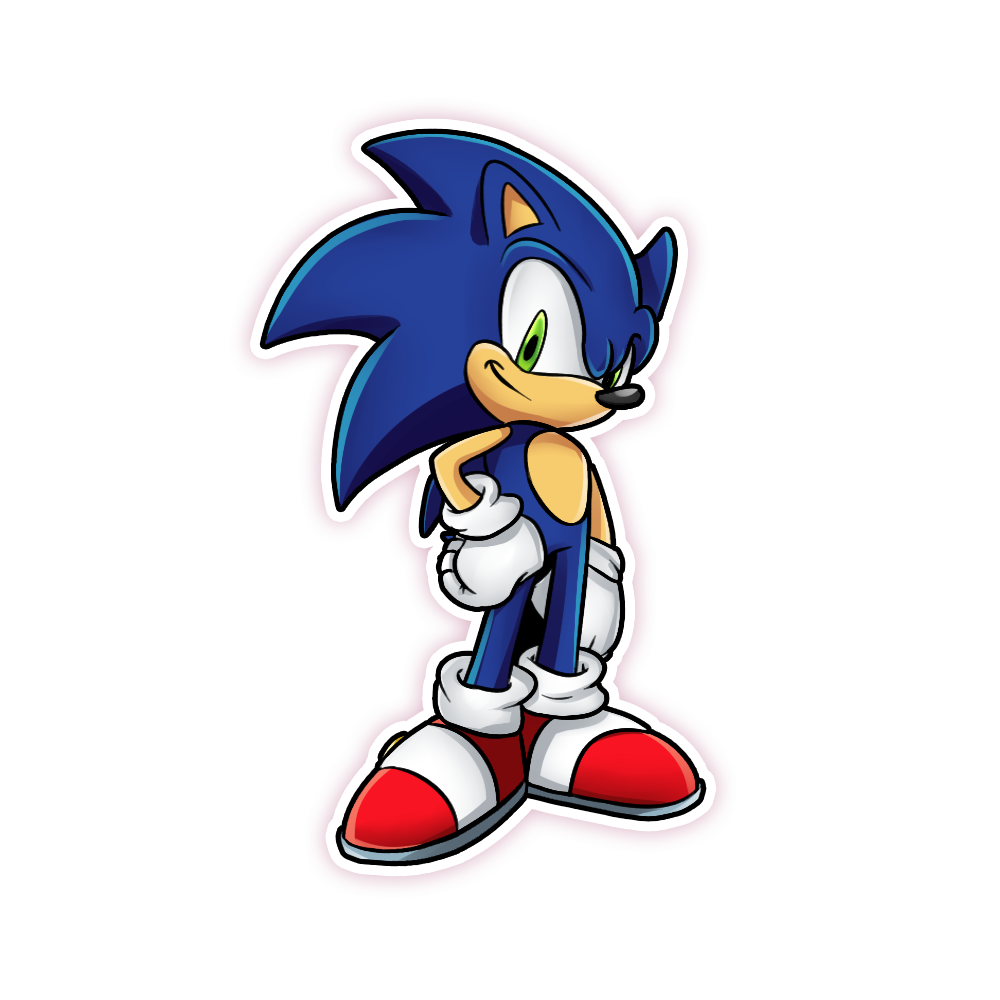 Sonic The Hedgehog Die Cut Sticker (280)