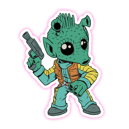 Star Wars Greedo Die Cut-plakker (2820)