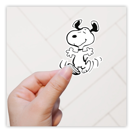Snoopy Dancing Die Cut Sticker (2821)