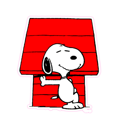 Snoopy Dog House Die Cut Sticker (2823)