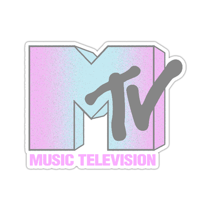 MTV Pastels Die Cut Sticker (2829)