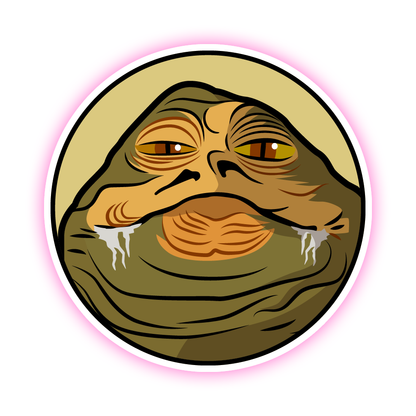 Star Wars Jabba The Hutt Die Cut-plakker (2830)