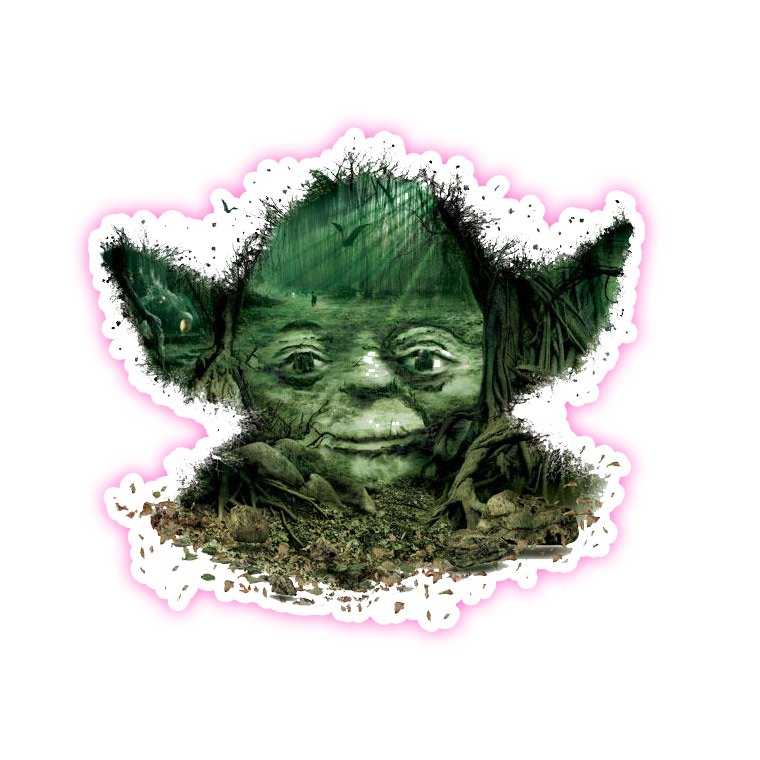 Star Wars Yoda Degobah Die Cut Sticker (2831)